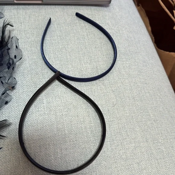 Navy blue Fascinator by MyCharm - Picture 2 of 6